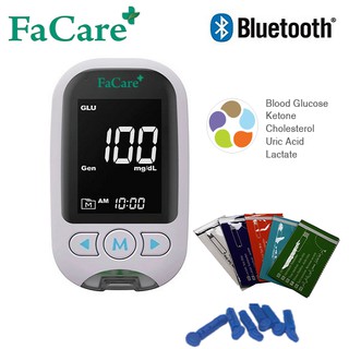 Máy đo đường huyết, gout, mỡ máu 5 trong 1 Facare FC-M168 Bluetooth thumbnail
