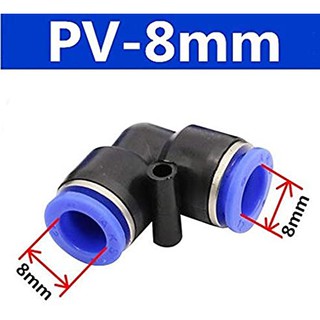 L nối nhanh Phi 8| Phụ kiện lắp ống phun sương LPDE 8mm co gốc nối ống phi 8| hàng AKS chất lượng cao