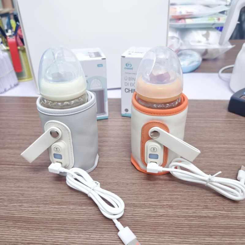 TÚI Ủ BÌNH SỮA THÔNG MINH CHIBÉ, TÚI HÂM SỮA DI ĐỘNG CHÍNH HÃNG, MÁY Ủ SỮA, GIỮ NHIỆT BÌNH SỮA