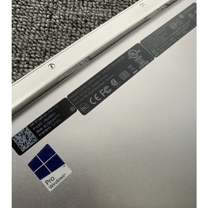 Laptop siêu mỏng nhẹ HP Elitebook Folio G1 Core M5-6Y54, 8gb ram, 256gb SSD, 12.5” Full HD, vỏ nhôm nguyên khối