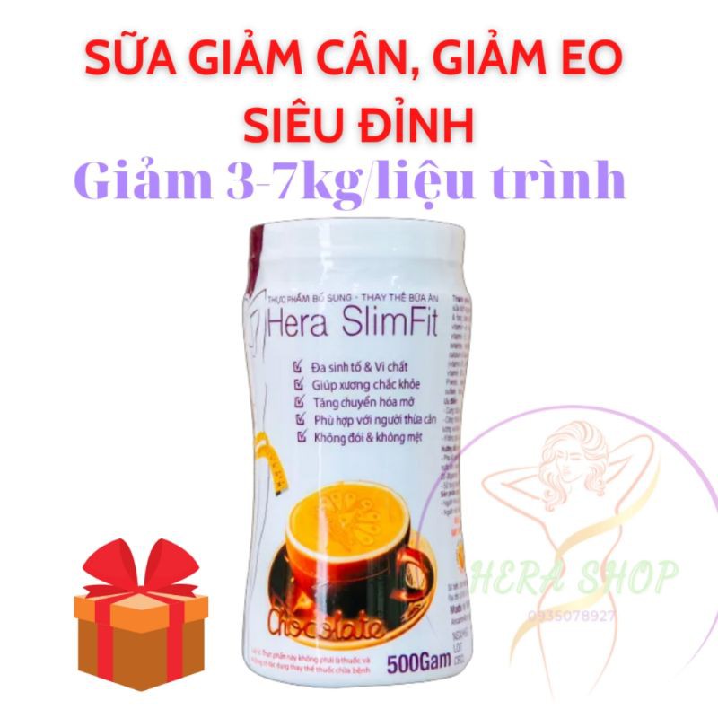 Sữa Giảm Cân Hera Slimfit 500g, Thay Thế Bữa Ăn, Giảm Cân Nhanh, An Toàn, Giảm Mỡ Bụng Siêu Tốc