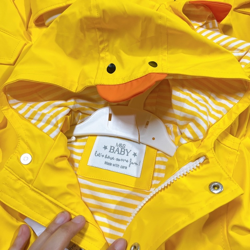 M101 - ÁO KHOÁC MƯA VỊT VÀNG 6/9m - 2/3y - XUHASHOPBABY