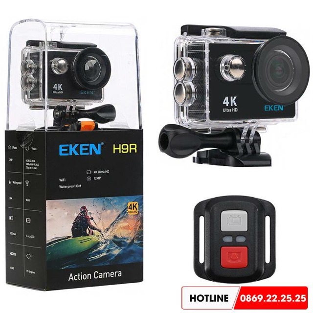 Eken H9R - Camera hành trình 4K,WiFi,chống nước,có remote