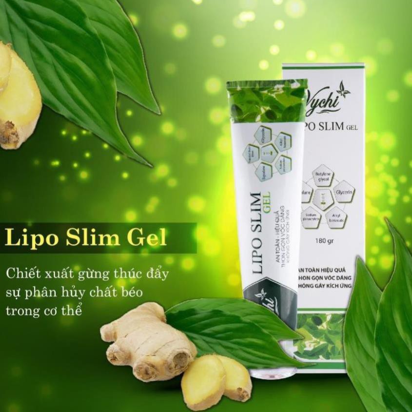 Kem tan mỡ - LIPO SLIM GEL VYCHI - date mới- cam kết  giảm 3-5cm vòng bụng sau 1 TUẦN