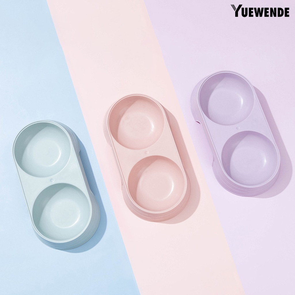 Tô đựng thức ăn thú cưng chất liệu PP màu trơn