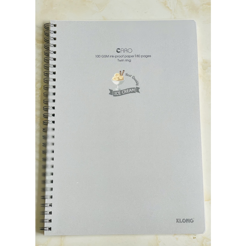 Sổ lò xo B5 Caro 80 trang  KLONG MS 574