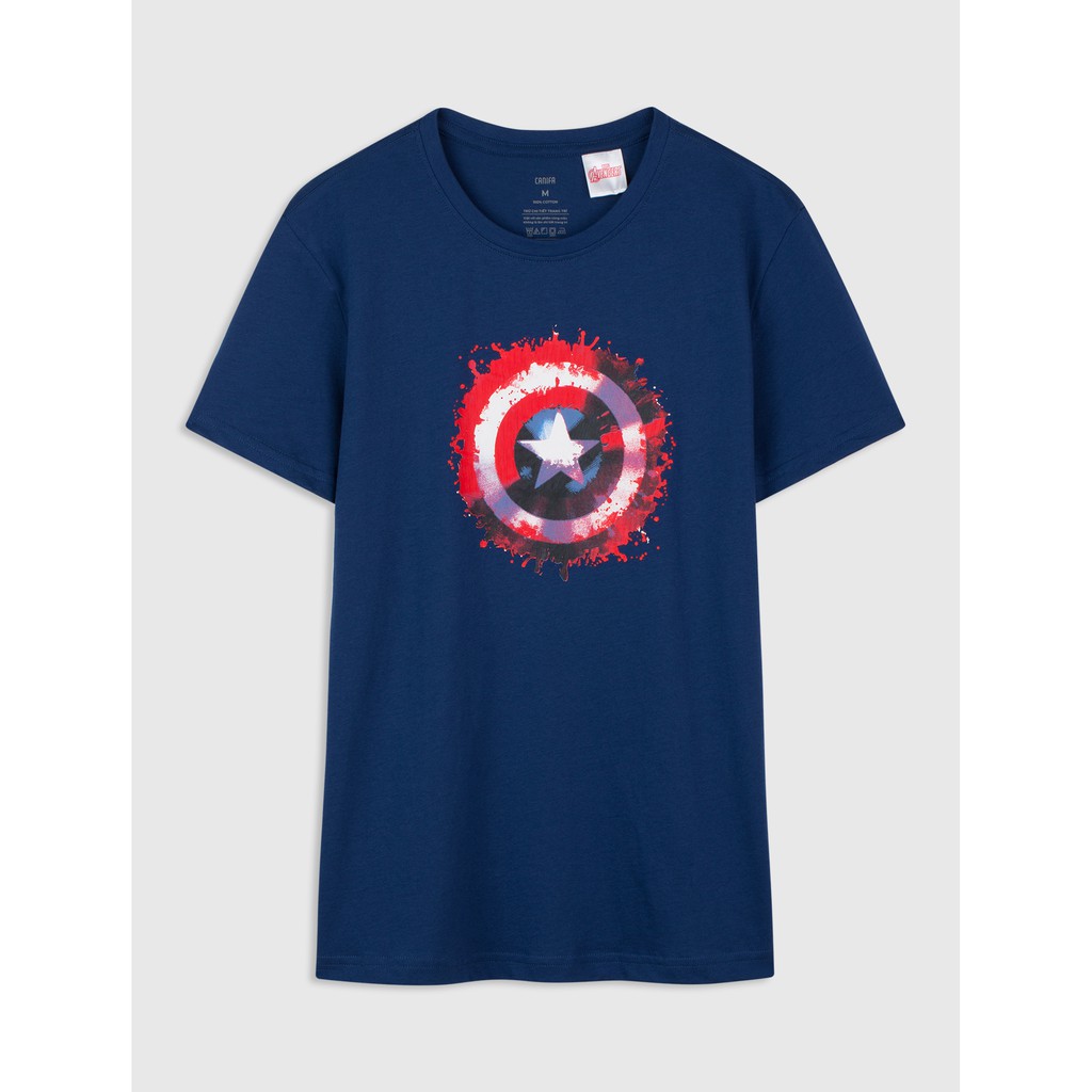 Áo phông nam cotton US in hình siêu anh hùng Marvel CANIFA 8TS20S017