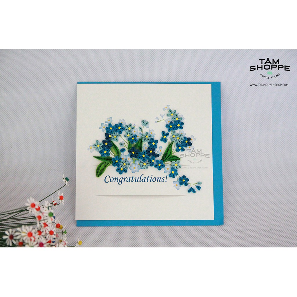 THIỆP GIẤY QUILLING HANDMADE SỐ 02