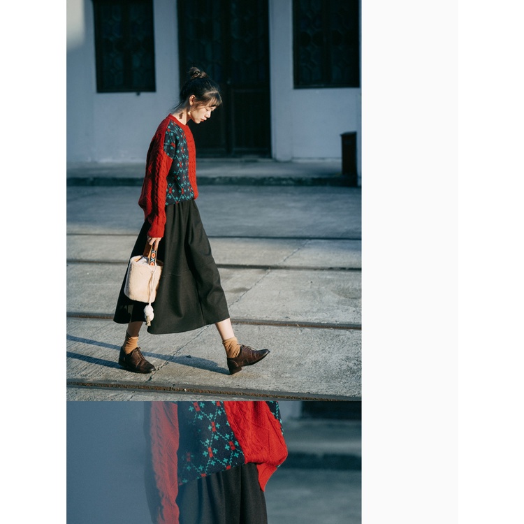 Chân váy boho dáng dài