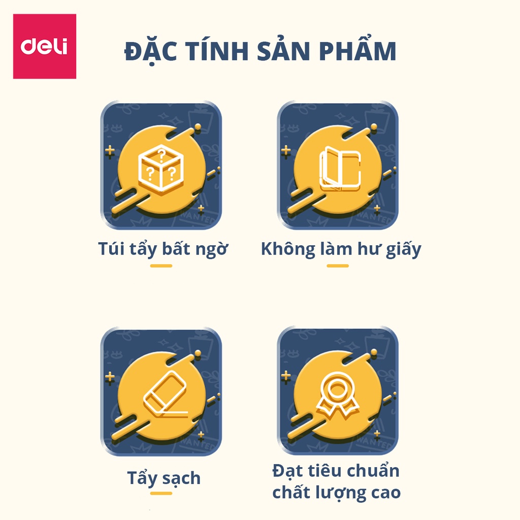 Tẩy hình dáng phi hành gia Deli mẫu ngẫu nhiên - 71087