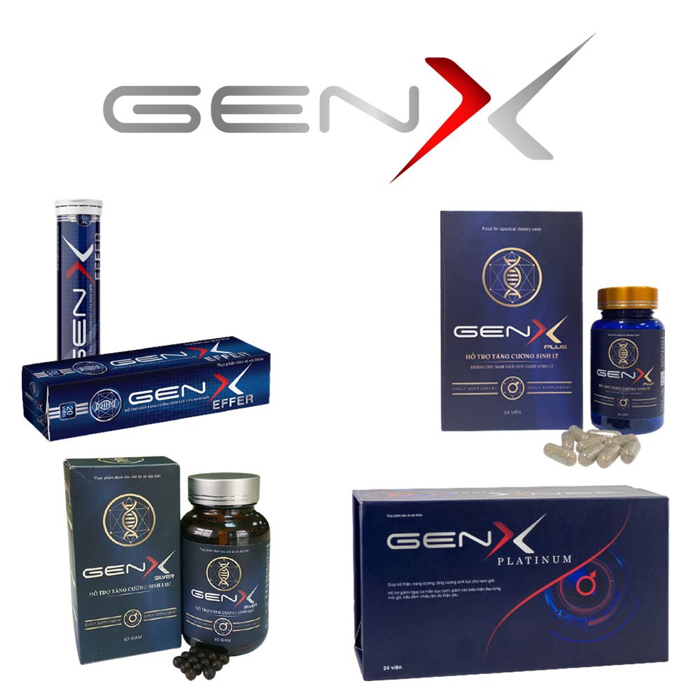 Gen X (4 loại): Tăng cường sinh lý cho nam giới, GenX hỗ trợ sinh lý nam
