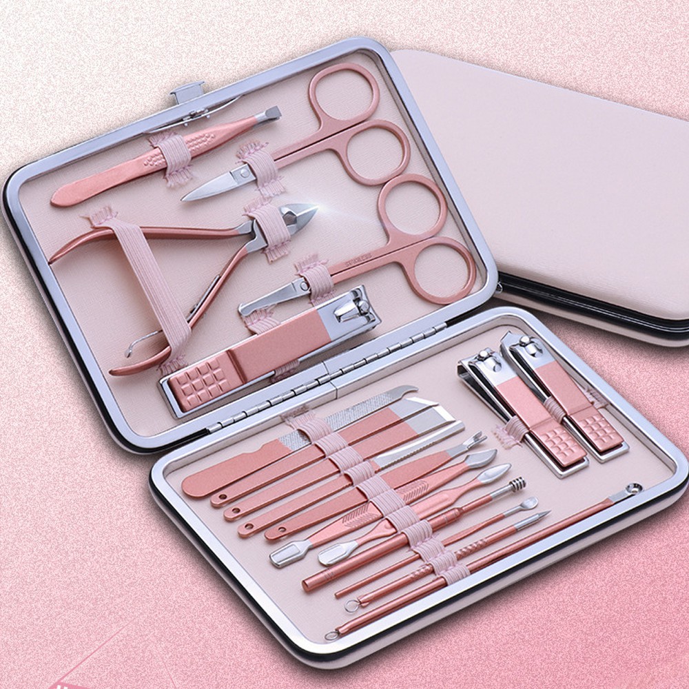 Bộ Dụng Cụ Làm Móng 18 Món Đa Năng Thép Không Gỉ