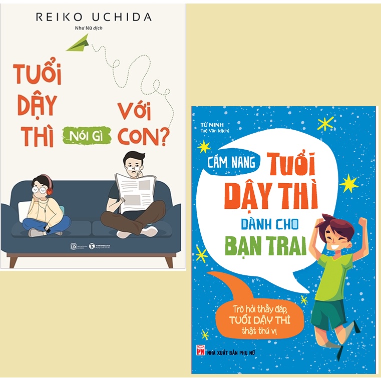 Sách - Cẩm nang kiến thức tuổi dậy thì từ A - Z Combo 2 cuốn, lẻ tùy chọn - ML-MB01