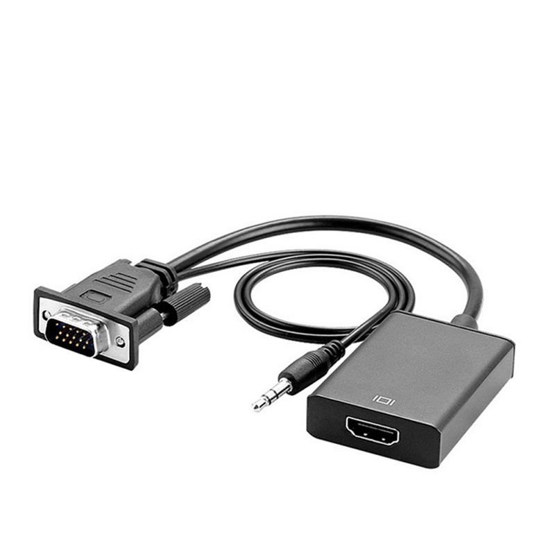 Cáp chuyển đổi Vga sang Hdmi 1080p Vga với giắc cắm 3.5mm cho Ps Hdtv Vga hoco