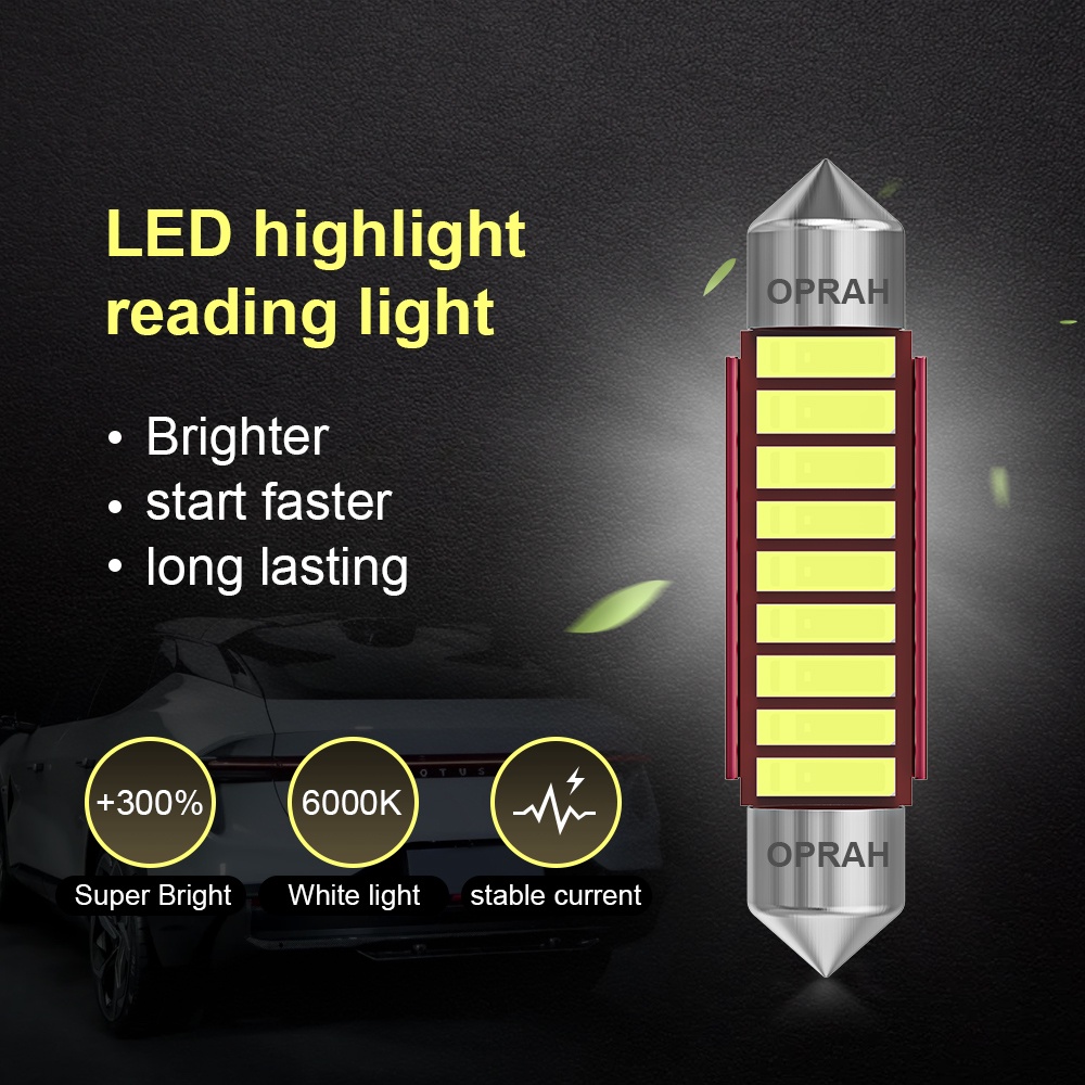 Set 2 Đèn LED T10 7020 31MM 36MM 39MM 41MM Chuyên Dụng Dành Cho Ô Tô / Mô Tô