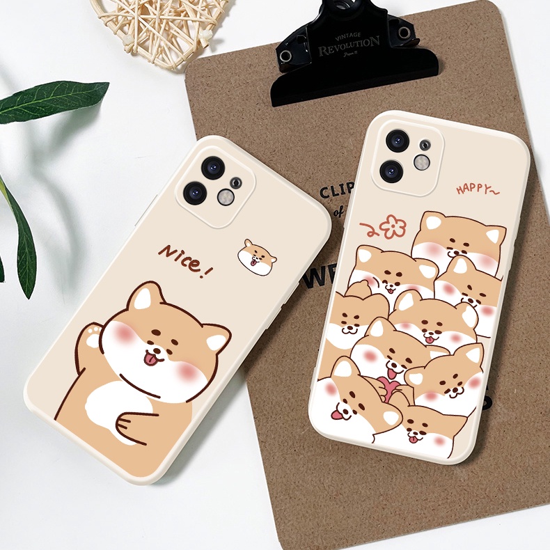 Ốp lưng iphone cạnh vuông shiba nice 6plus/6s/6splus/7/7plus/8/8plus/x/xs/11/12/pro/max/plus/promax - ĐQ Store