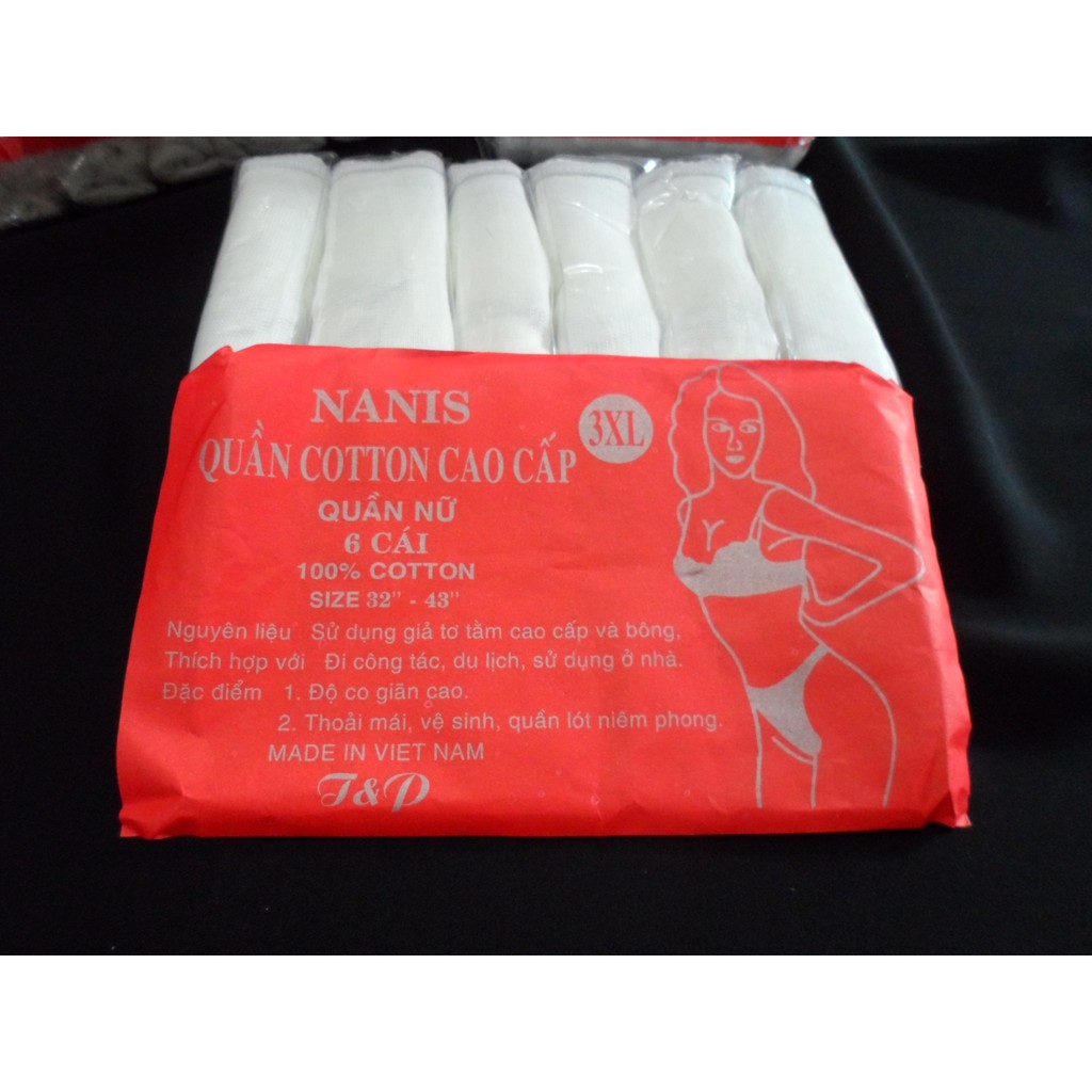 Quần Lót Giấy Cotton Giấy Size Đại