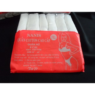 Quần Lót Giấy Cotton Giấy Size Đại