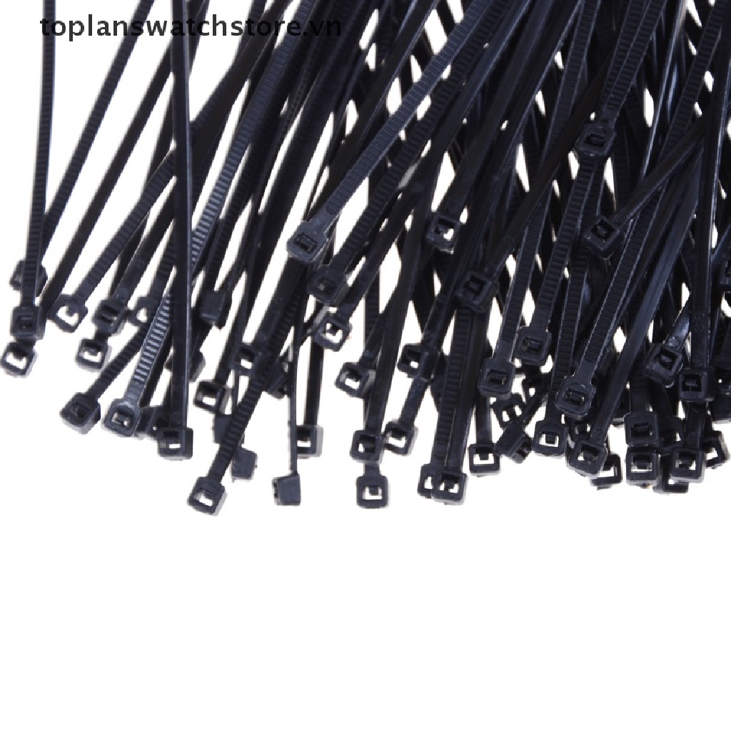 Túi 100 dây rút tự khóa bằng nylon tiện lợi cỡ 3x150mm