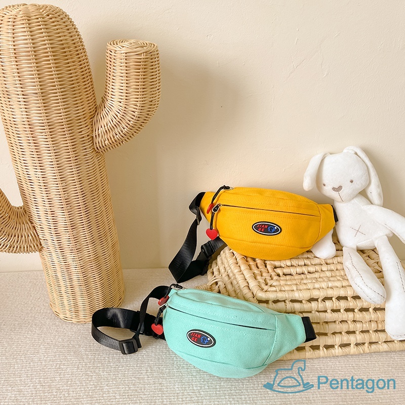 Túi Thể Thao Đeo Chéo Ngực In Chữ Phong Cách Hàn Quốc Cho Bé Trai