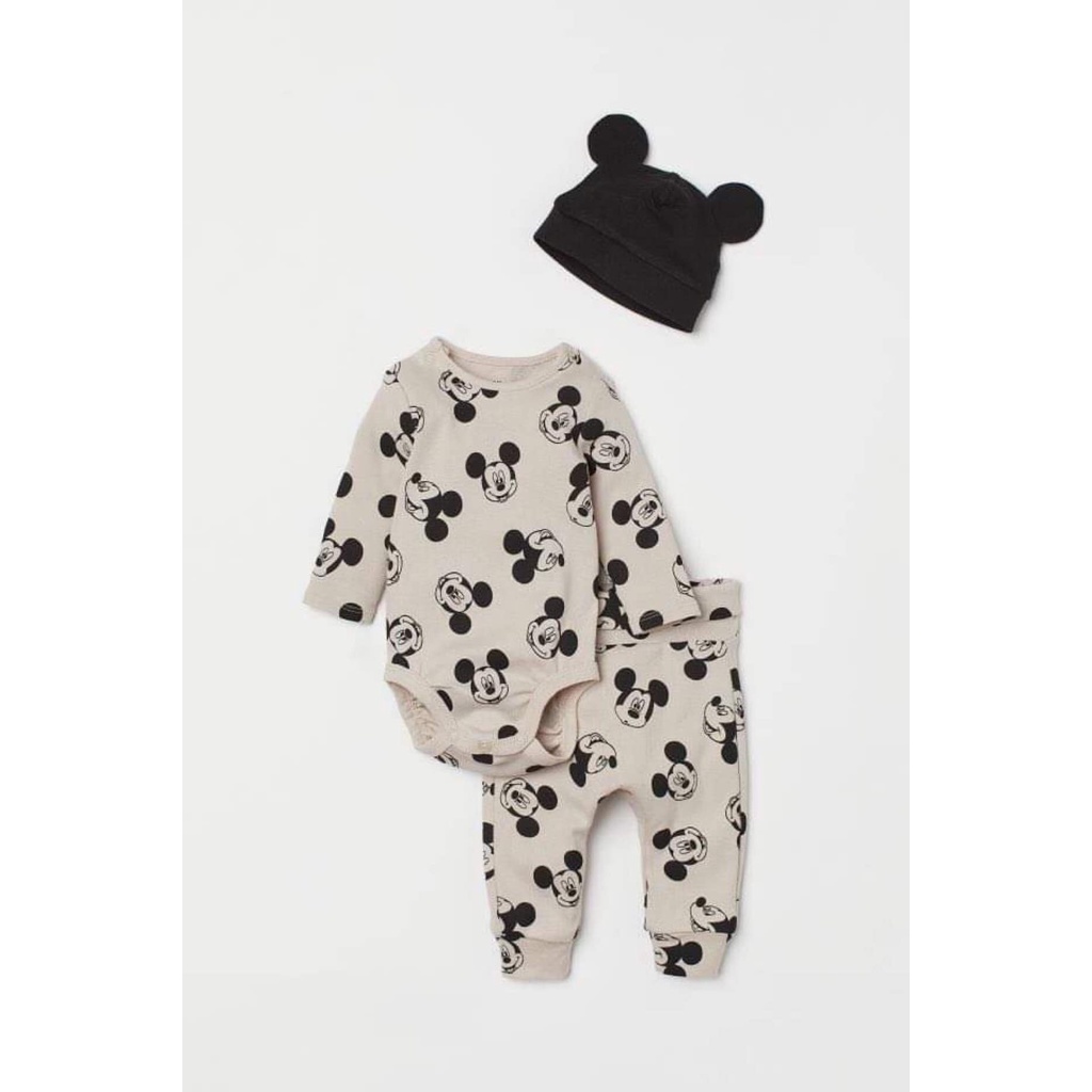 [H&amp;M AUTH] Set đồ sơ sinh newborn đầy tháng bé trai bé gái HM Auth