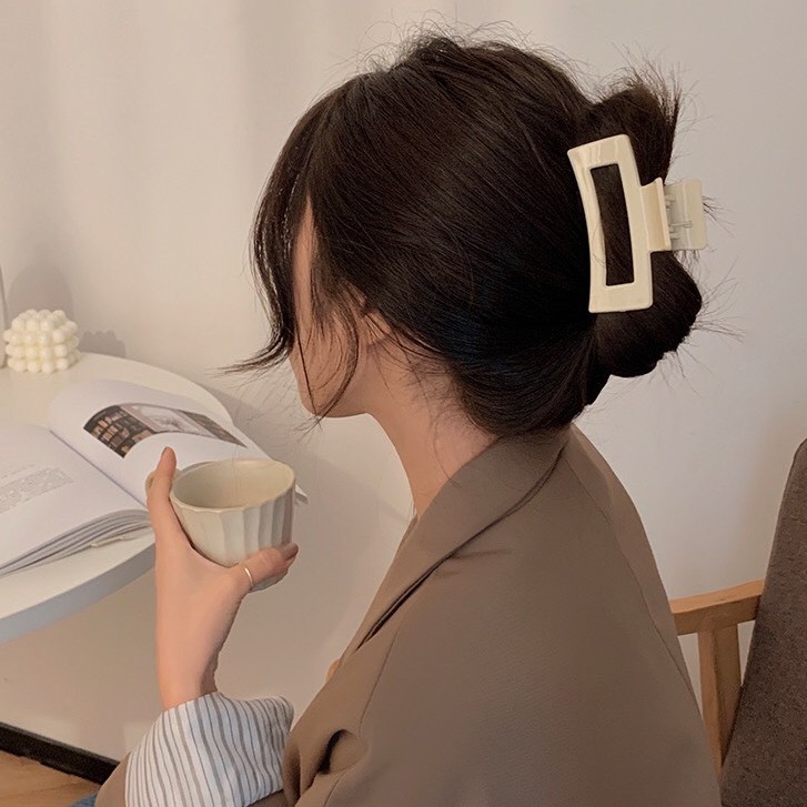 Kẹp Tóc Đẹp Hàn Quốc Hình Chữ Nhật Hottrend Dành Cho Nữ DAHABO KT23