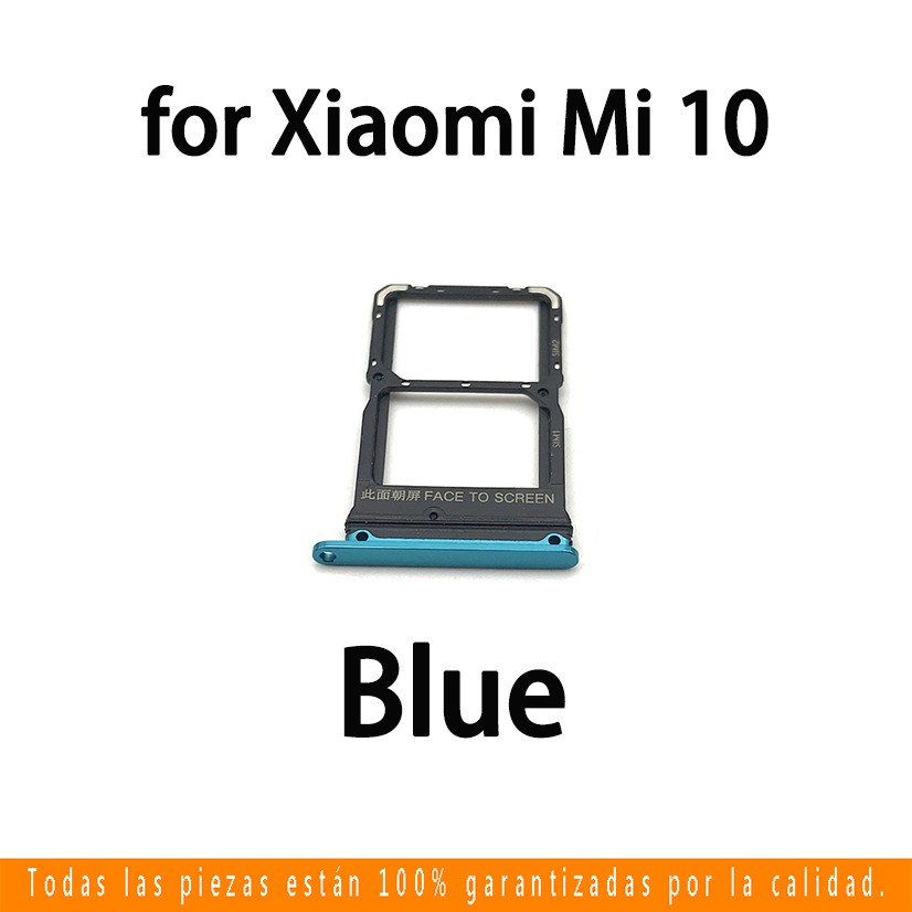 Dành Cho Xiaomi Mi10 Lite / Mi 10 / Mi10 Pro Khay Sim Cho Xiaomi Mi 10Lite Mi 10 Mi 10Pro Khe Cắm Thẻ Sim Giá Đỡ Thẻ Đầu Đọc Khe Cắm SD Adapter Thay Thế Một Phần