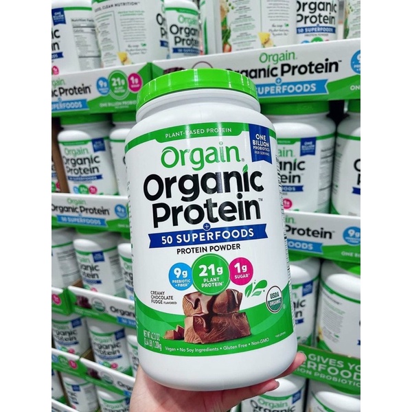 Bột Pha Sữa Hữu Cơ Thuần Chay Orgain organic protein