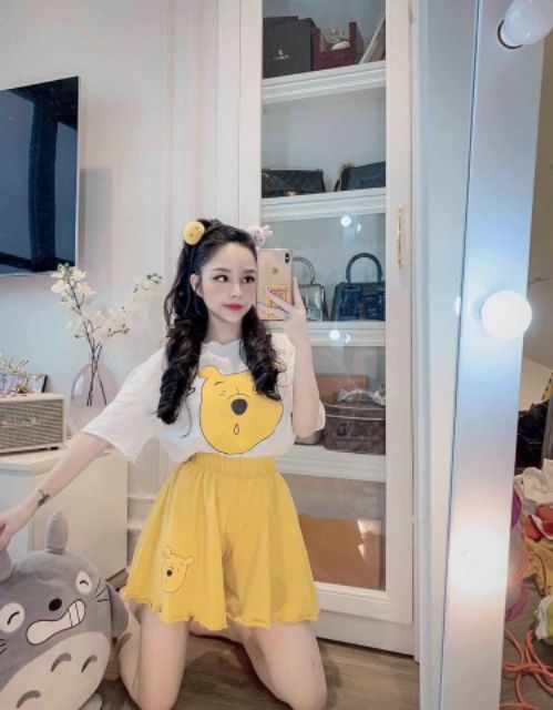 Set hoạt hình lụa xinh xắn