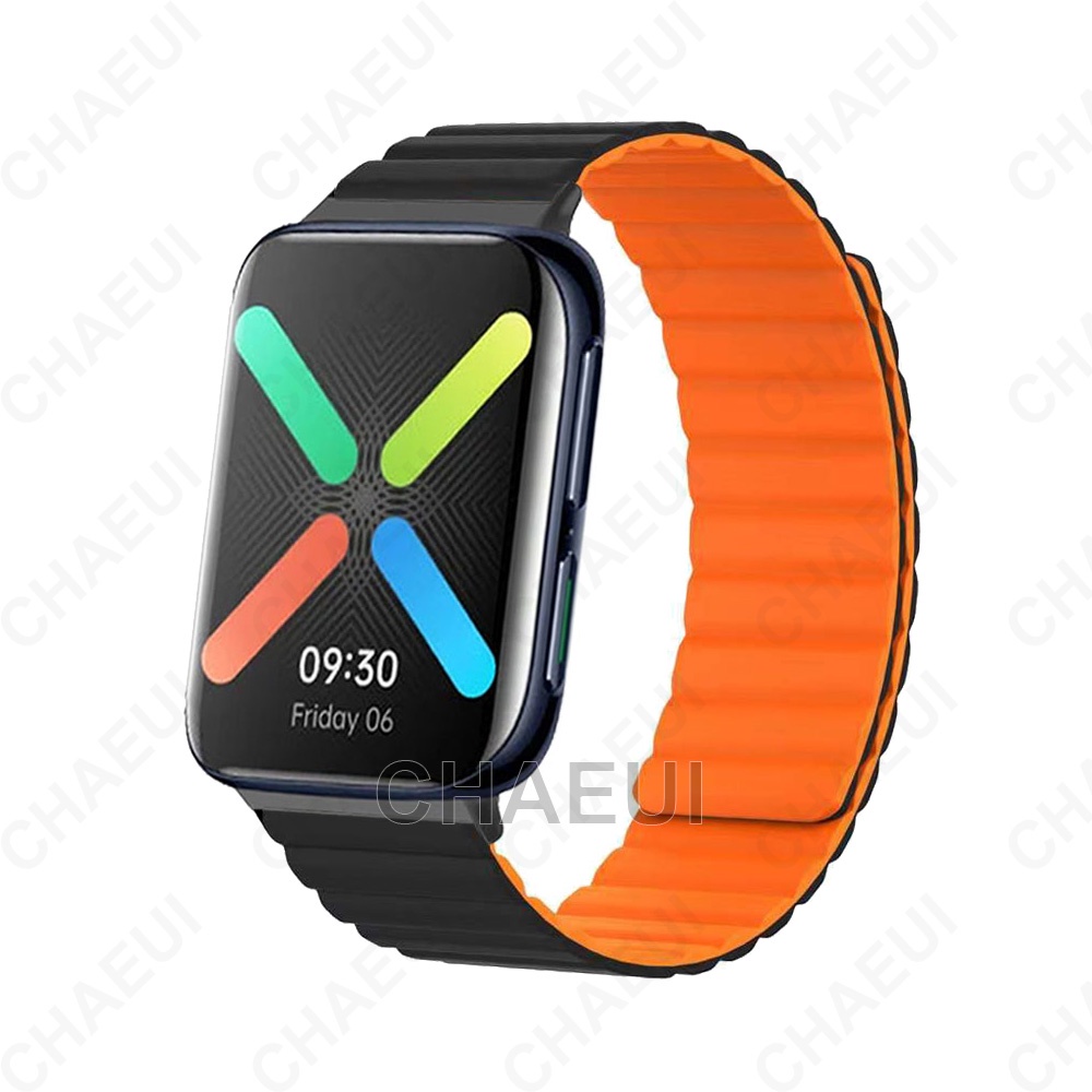 Dây Đeo Nam Châm Bằng Silicone Cho Đồng Hồ Thông Minh OPPO Watch 46mm 41mm