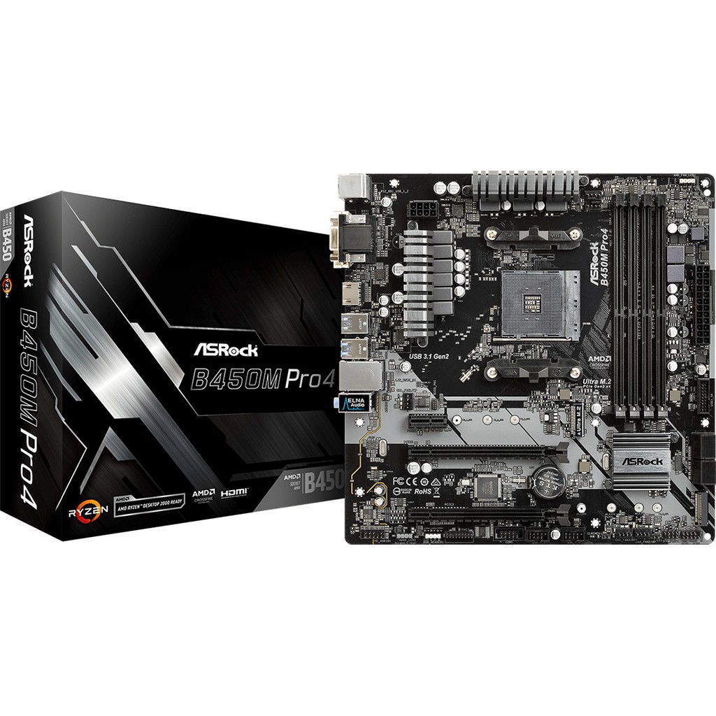 Bo mạch chủ Asrock B365M Pro4-F chính hãng