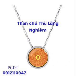 Dây Lăng Nghiêm màu trắng (mặt sau omani hoặc Kim Cang Tạng) (đã gia trì)