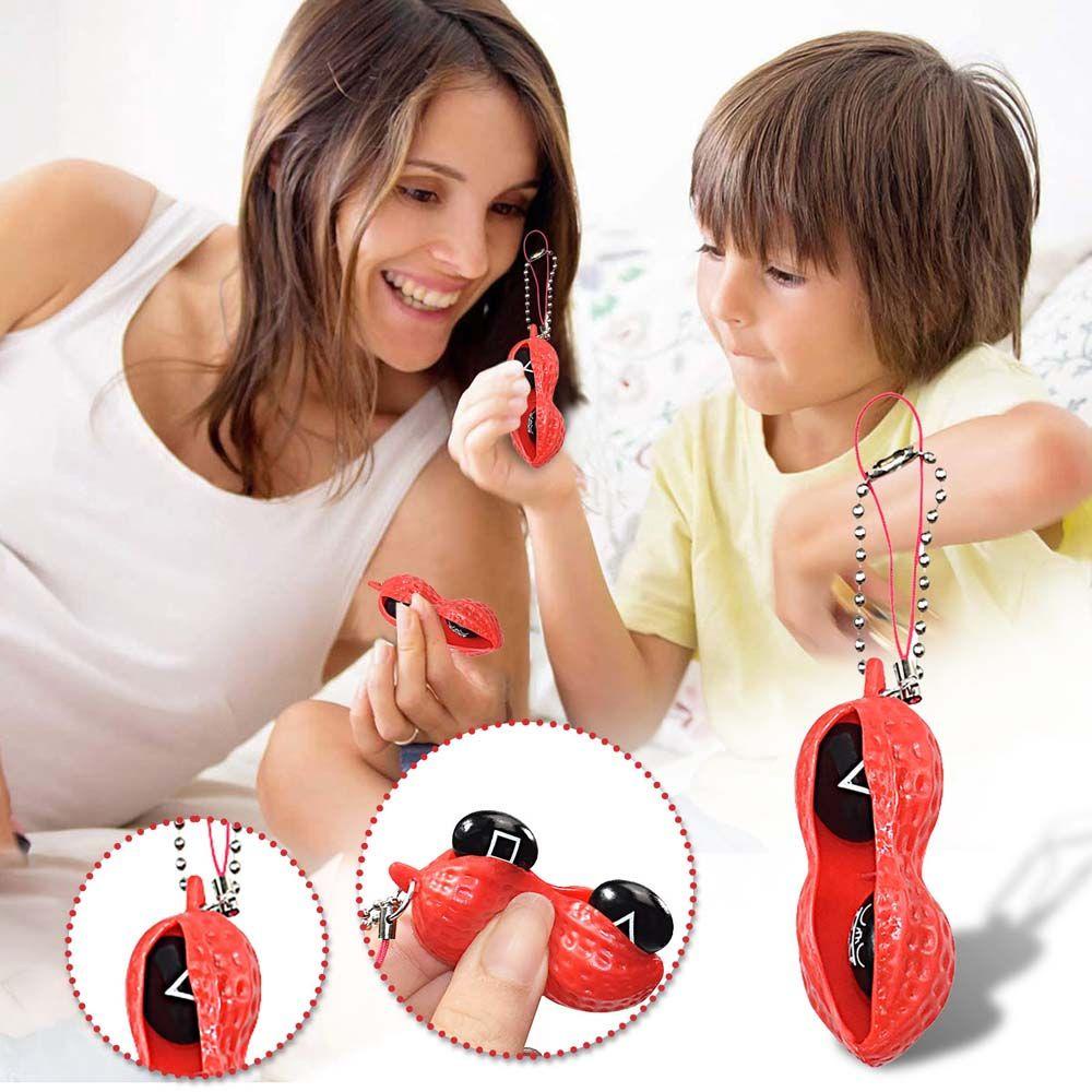 Đồ Chơi Con Quay Hình Hạt Đậu Phộng Bằng Cao Su Dễ Thương Giảm Căng Thẳng Cho Người Lớn REBUY1