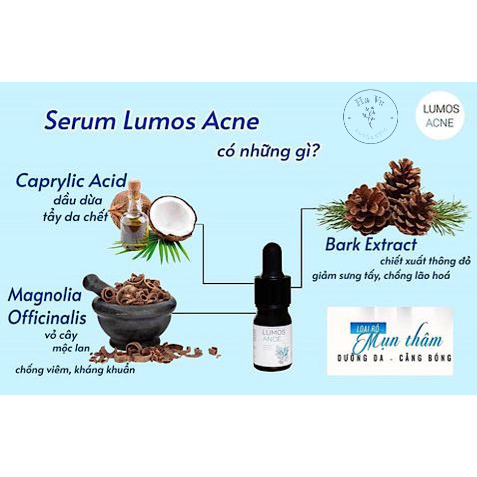 Serum huyết thanh mụn Lumos Ance, sạch mụn, mờ thâm dưỡng trắng da mặt | BigBuy360 - bigbuy360.vn
