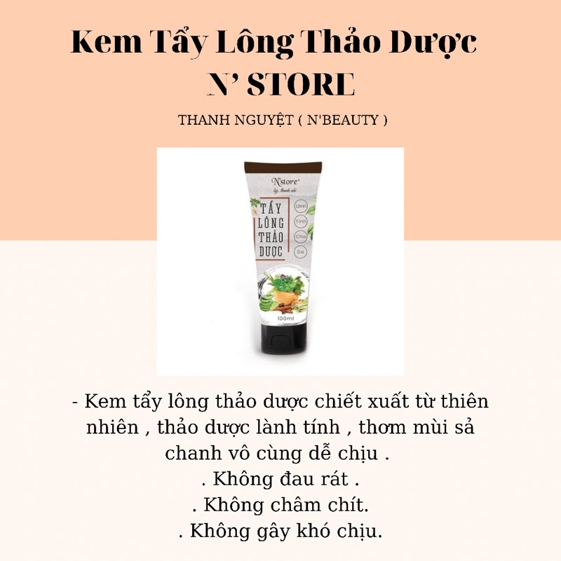 KEM TẨY LÔNG THẢO DƯỢC N’STORE