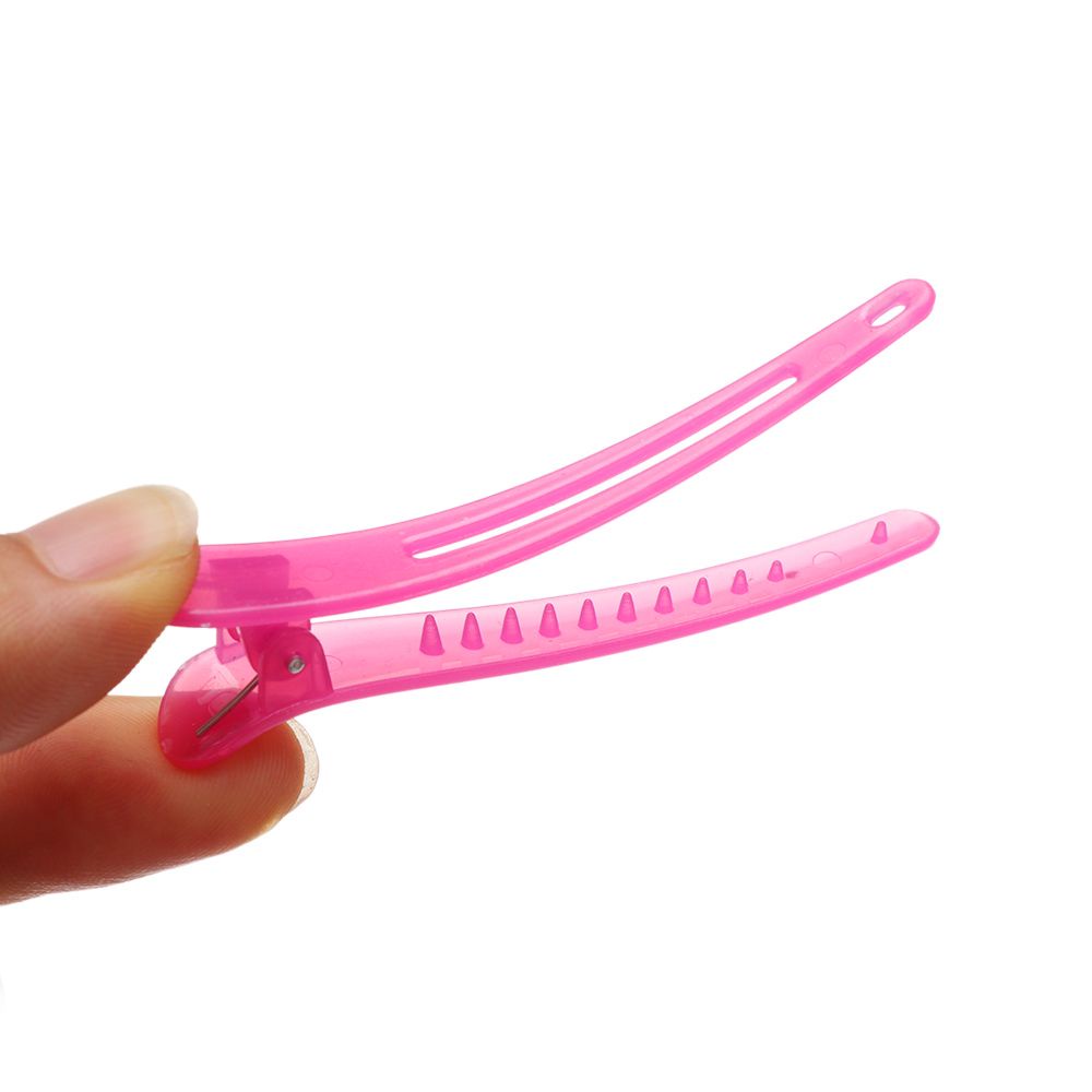 Set 10 Kẹp Tóc Nhựa Đơn Giản Chuyên Dụng Cho Salon