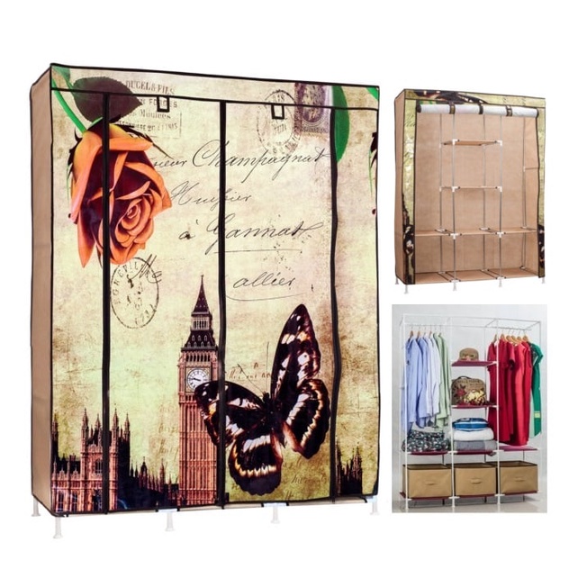 Tủ Vải Giá Rẻ THANH LONG ECO 120 | Kích Thước 120 x 42 x 160  | Bao Áo Thay Thế | Yến Shop
