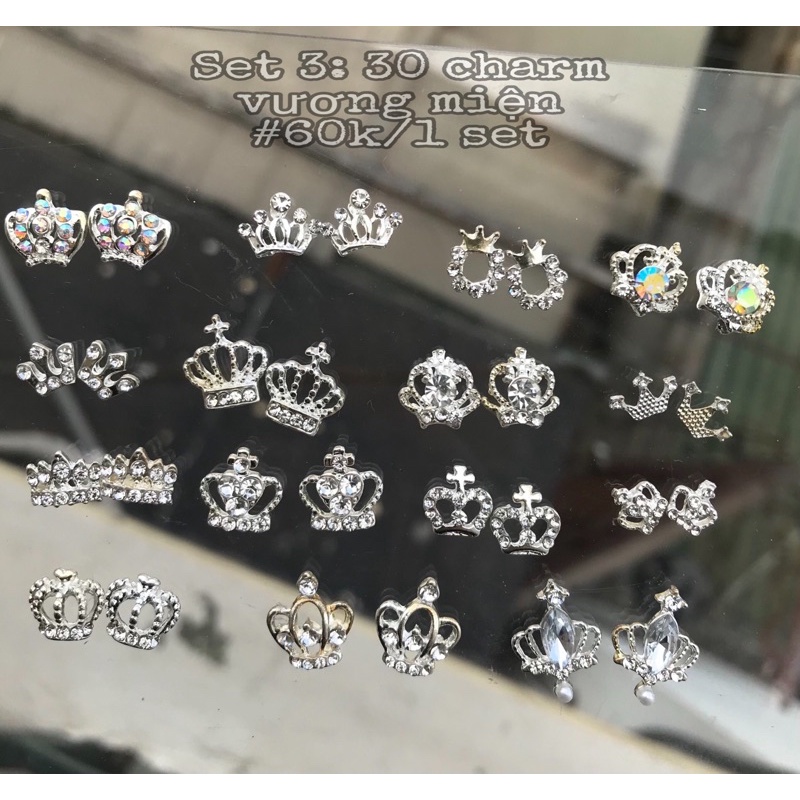 set 30 charm vương miện(mã như ảnh)