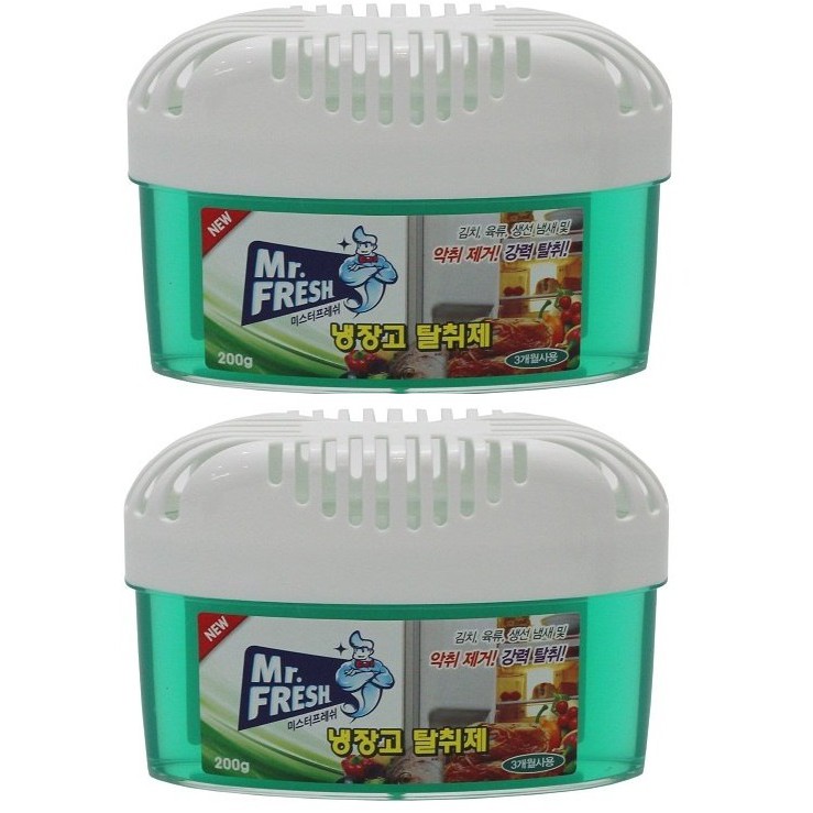 Bộ 2 Hộp gel khử khuẩn khử mùi tủ lạnh cao cấp Mr Fresh Hàn Quốc 200g
