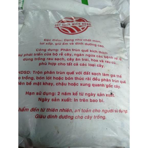 PHÂN TRÙN QUẾ BAO 10kg (1sp nhưng 2 bao bì)