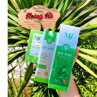 Combo sữa rửa mặt dr mai serum mix serum nguyên chất chính hãng