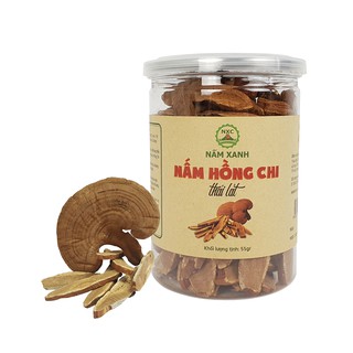 Nấm Hồng Chi Thái Lát Còn Nguyên Bào Tử (Hũ 55gr) - Nông Trại Nấm Xanh