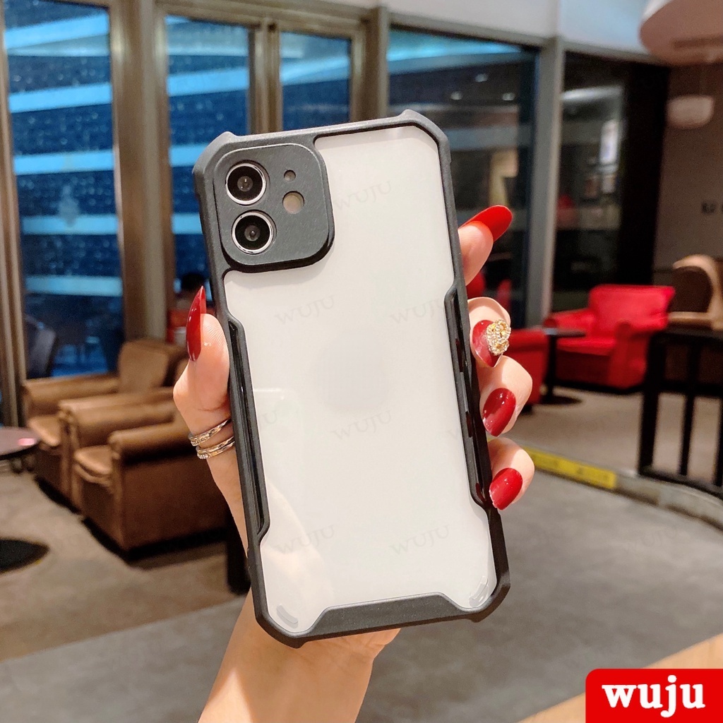 WUJU ốp lưng Thoại Silicon Mềm Trong Suốt Chống Sốc Tương thích Cho iPhone 11 12 13 14 Pro Max XR X XS 7 8 Plus