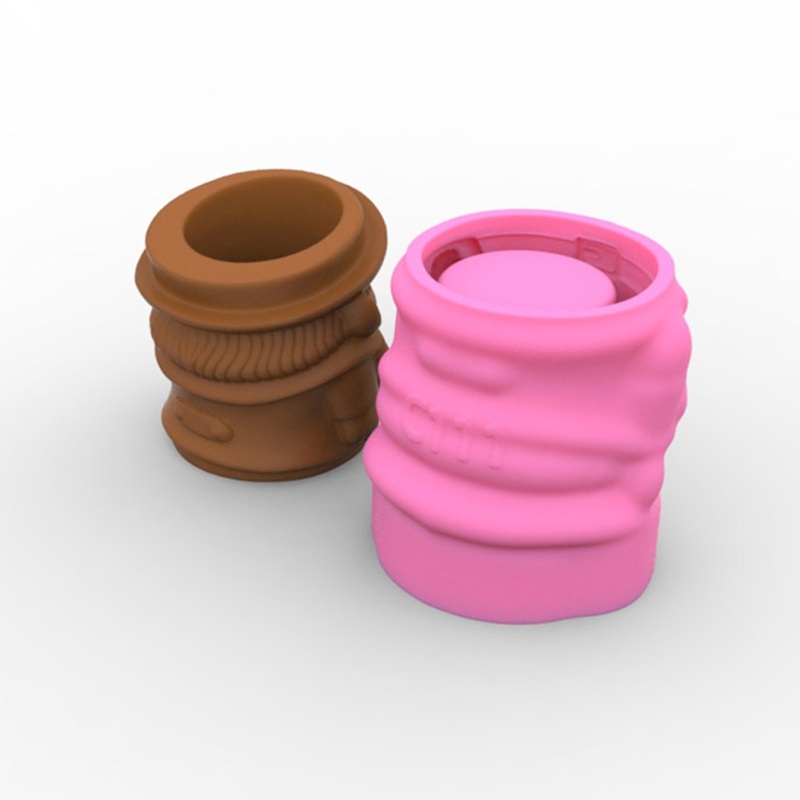 Khuôn Silicone Làm Chậu Cây Mọng Nước Hình Ông Già DIY