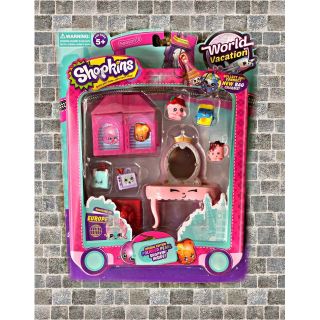 Vỉ đồ chơi shopkins và bàn trang điểm dễ thương cho bé