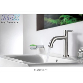 Vòi lavabo lạnh inox 304 im 232