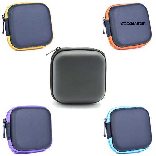 Túi đựng tai nghe thẻ nhớ TF SD dạng vuông cứng tiện lợi