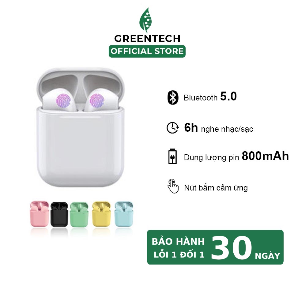 Tai Nghe Không Dây Bluetooth I12 - Pin Lâu - Âm Thanh Stereo
