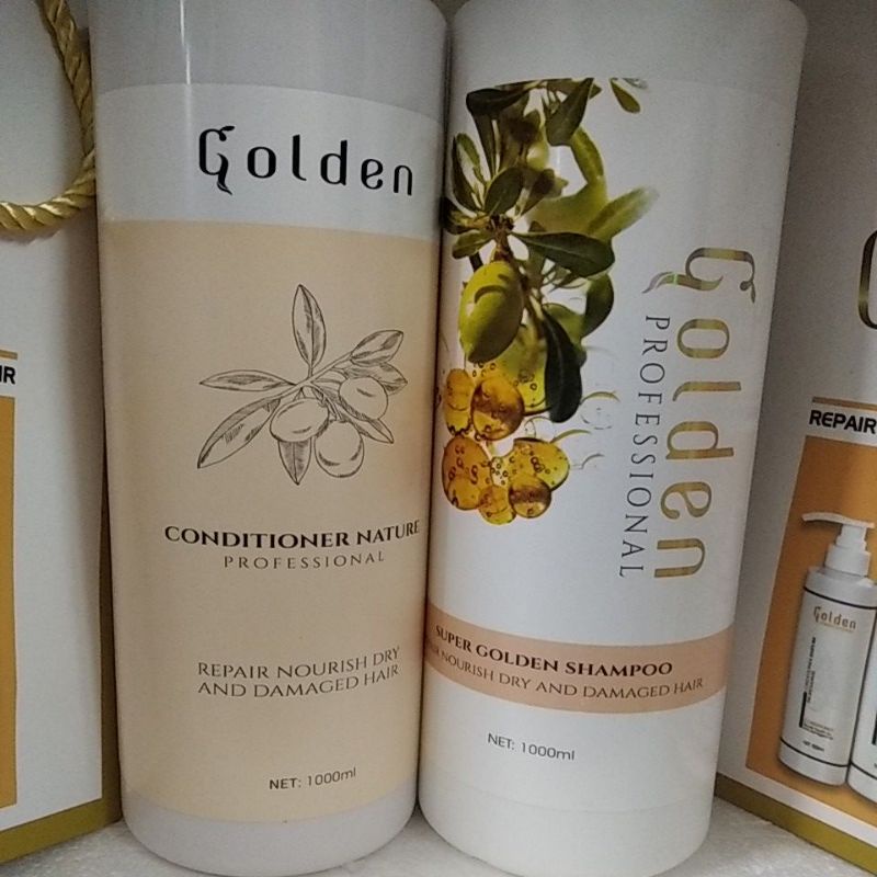 Dầu gội xả mọc tóc thảo dược thiên nhiên golden hương thơm nước hoa dịu ngọt 1000ml