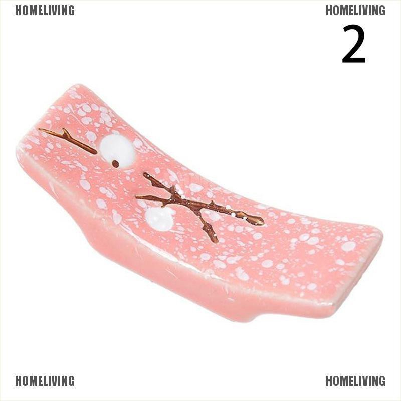 Giá Đỡ Đũa Bằng Sứ Hình Bông Tuyết Phong Cách Nhật Bản